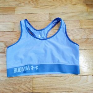 Under armor purple blue reversible sports bra size small